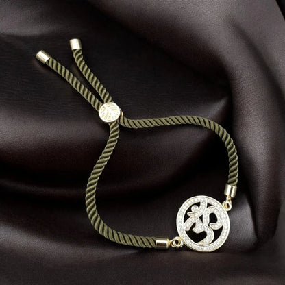 Adjustable Om Copper Bracelet featuring intricate design and high-quality craftsmanship.