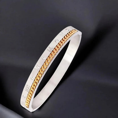 Stylish Gold & Silver Kada for Men, Perfect Gift Idea